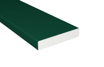 Balkonbrett Kunststoff Vollschaumprofil 100x20mm Moosgrün